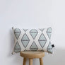 COJÍN RHOMBUS TURQUESA 30X45 MAISON DECOR