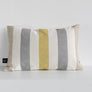 COJÍN COMBO MOSTAZA LINO GRIS 30X45 MAISON DECOR