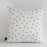 COJÍN DOTS BLANCO Y AZUL 45X45 MAISON DECOR