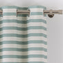 Cortina con ollaos Stripes Agua Maison Decor