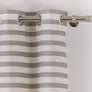 Cortina con ollaos Stripes Gris Maison Decor
