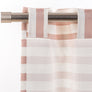 Cortina con trabilla oculta Stripes Rosa Maison Decor