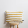 COJÍN STRIPES MOSTAZA 30X45 MAISON DECOR