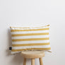 COJÍN STRIPES MOSTAZA 30X45 MAISON DECOR