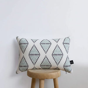 COJÍN RHOMBUS TURQUESA 30X45 MAISON DECOR
