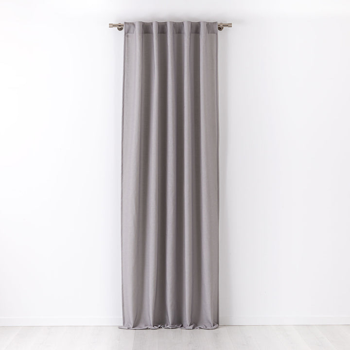 Cortina con trabilla oculta All Gris Maison Decor