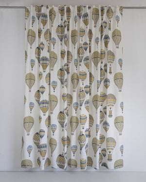 Cortina con trabilla oculta Balloons Mostaza Maison Decor