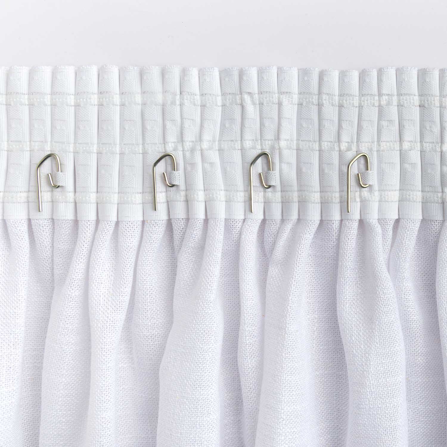 Cortina blanca de cinta, cortina grande