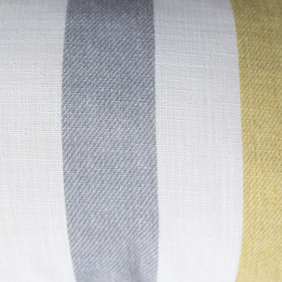 COJÍN COMBO MOSTAZA LINO GRIS 30X45 MAISON DECOR
