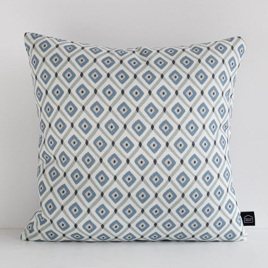 COJÍN DIAMONDS TURQUESA 45X45 MAISON DECOR