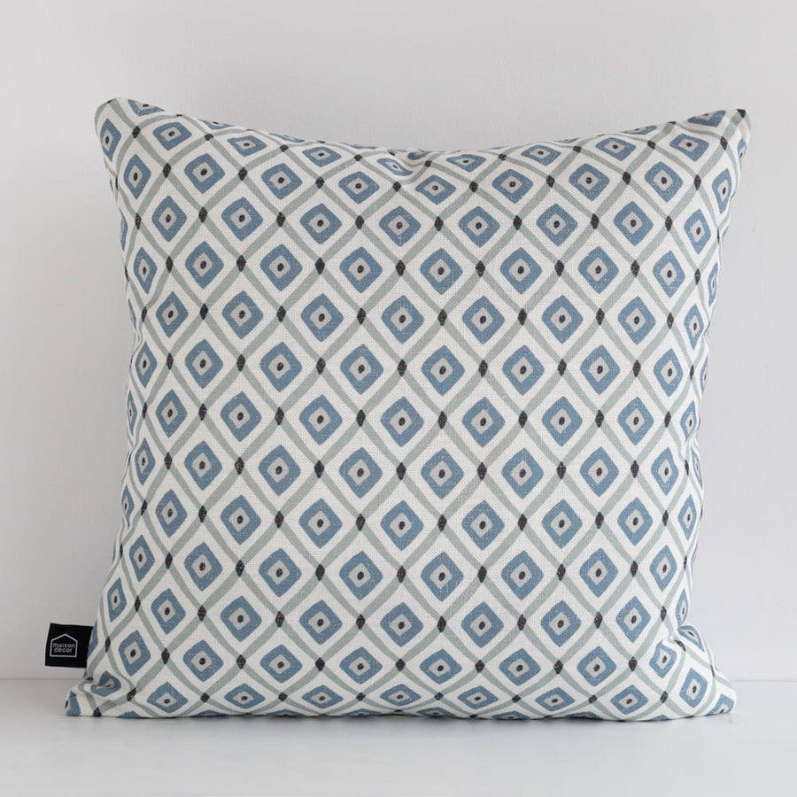 COJÍN DIAMONDS TURQUESA 45X45 MAISON DECOR