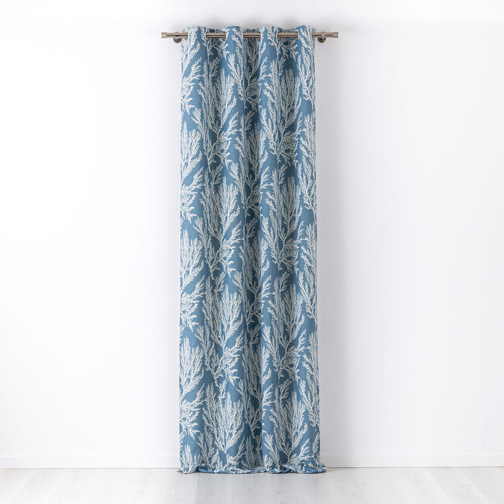 Cortina con ollaos Reef Azul Maison Decor