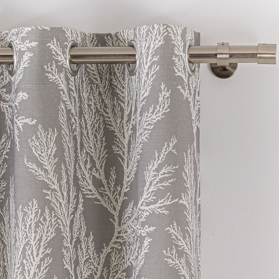 Cortina con ollaos Reef Gris Maison Decor