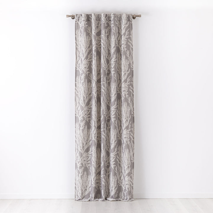 Cortina con trabilla oculta Reef Gris Maison Decor