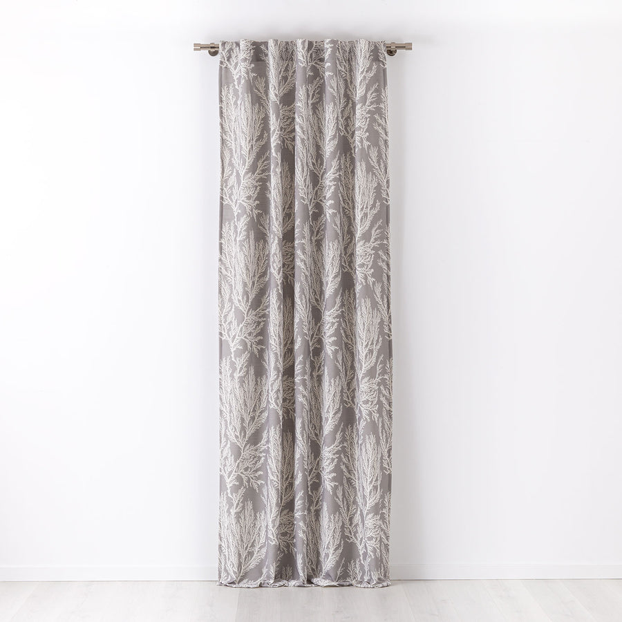 Cortina con trabilla oculta Reef Gris Maison Decor