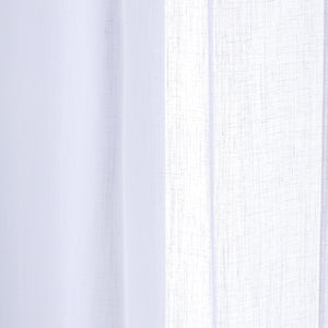 Visillo con cinta fruncidora Septentrio Blanco Maison Decor