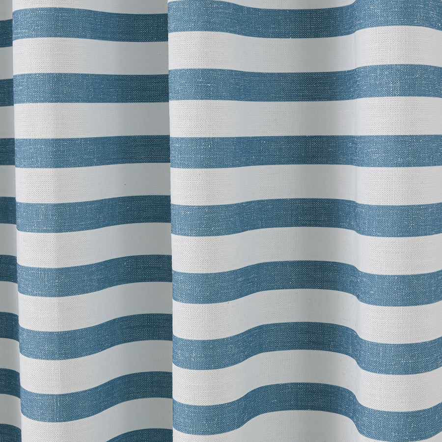 Cortina con ollaos Stripes Azul Maison Decor