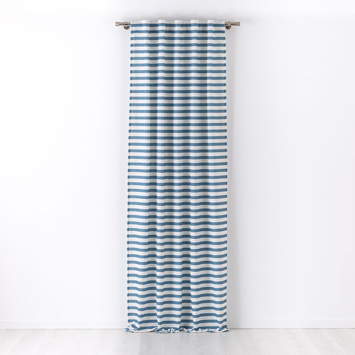 Cortina con trabilla oculta Stripes Azul Maison Decor