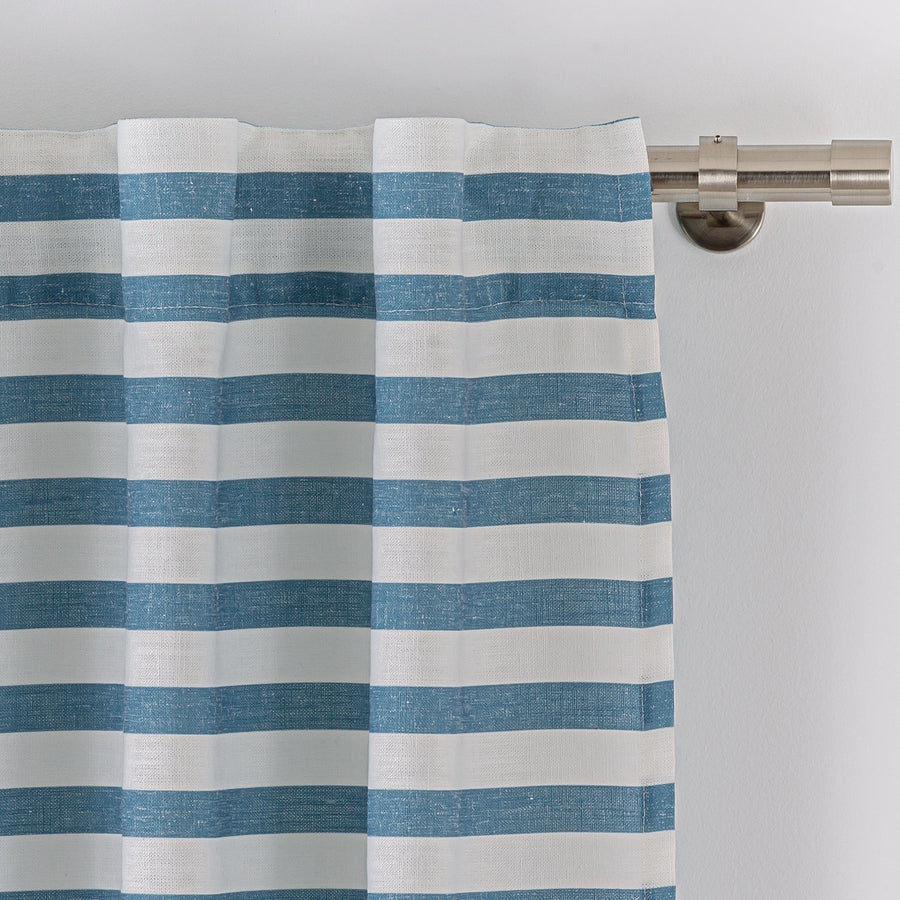 Cortina con trabilla oculta Stripes Azul Maison Decor