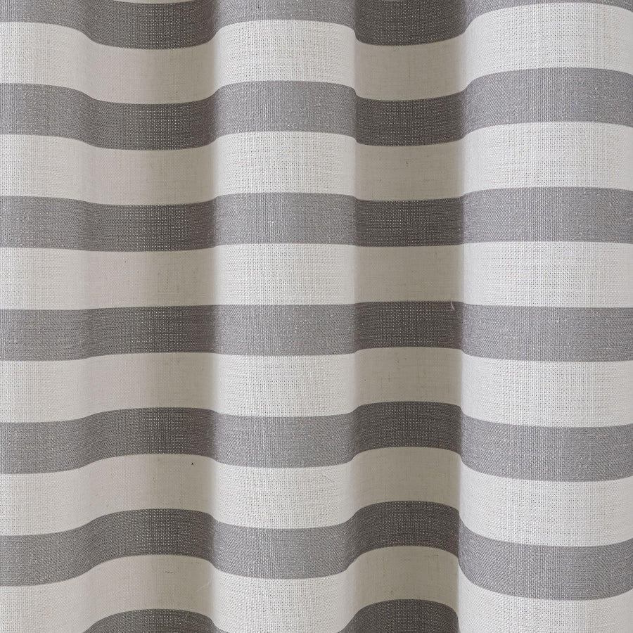 Cortina con ollaos Stripes Gris Maison Decor