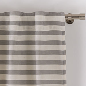 Cortina con trabilla oculta Stripes Gris Maison Decor