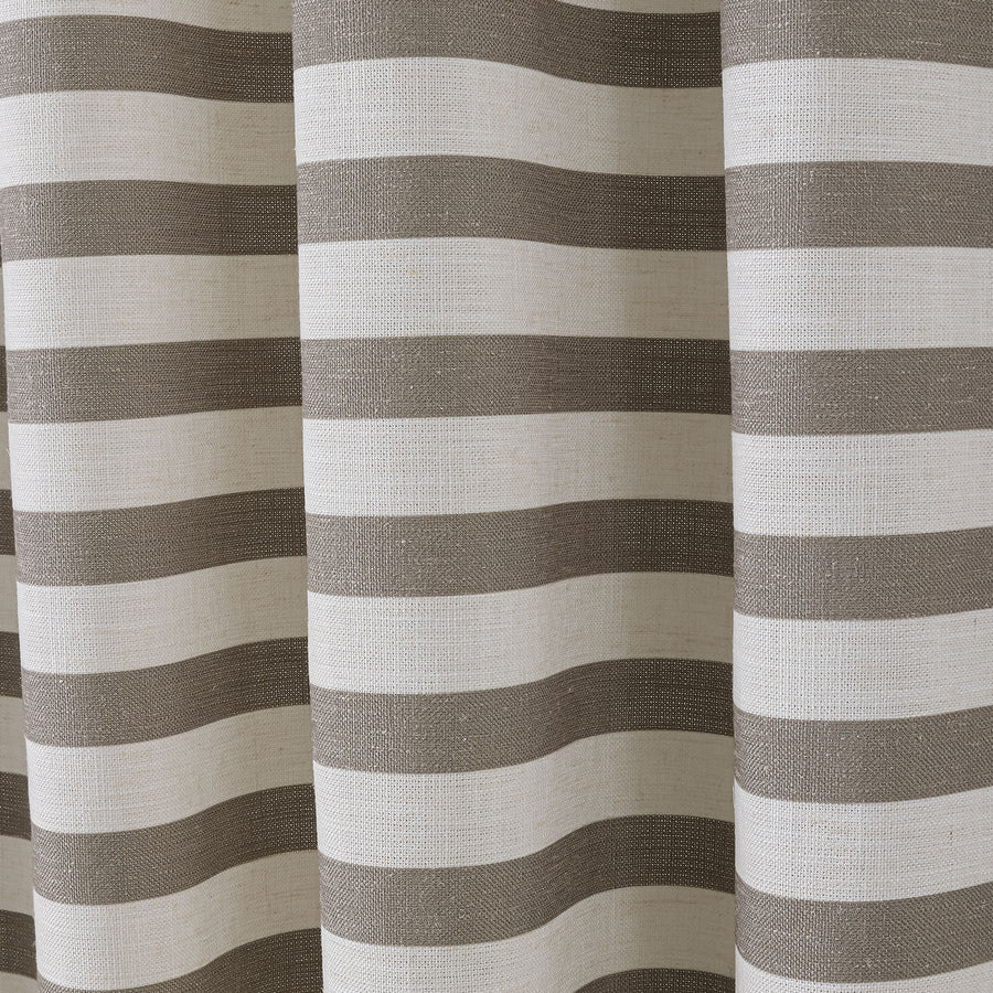 Cortina con ollaos Stripes Lino Maison Decor