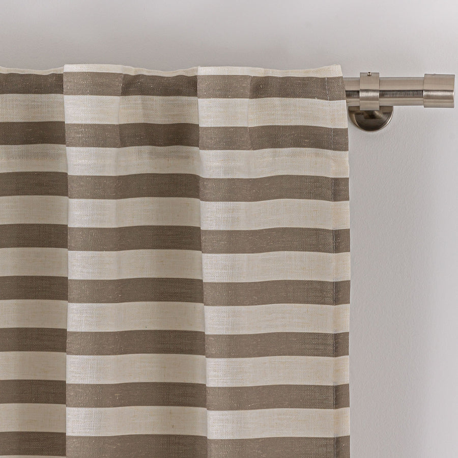 Cortina con trabilla oculta Stripes Lino Maison Decor