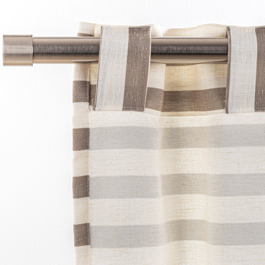 Cortina con trabilla oculta Stripes Lino Maison Decor