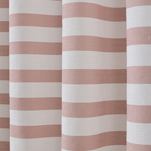 Cortina con ollaos Stripes Rosa Maison Decor