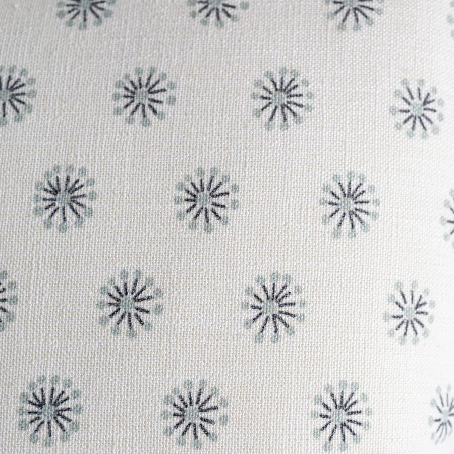 COJÍN YES BLANCO Y TURQUESA 45X45 MAISON DECOR