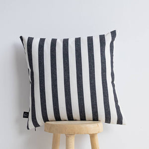 COJÍN STRIPES NEGRO 45X45 MAISON DECOR